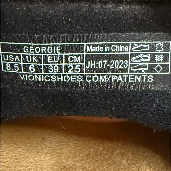 Vionic Georgie Chain Detail Mules Black Suede Women’s Size 8.5 - Picture 8 of 8